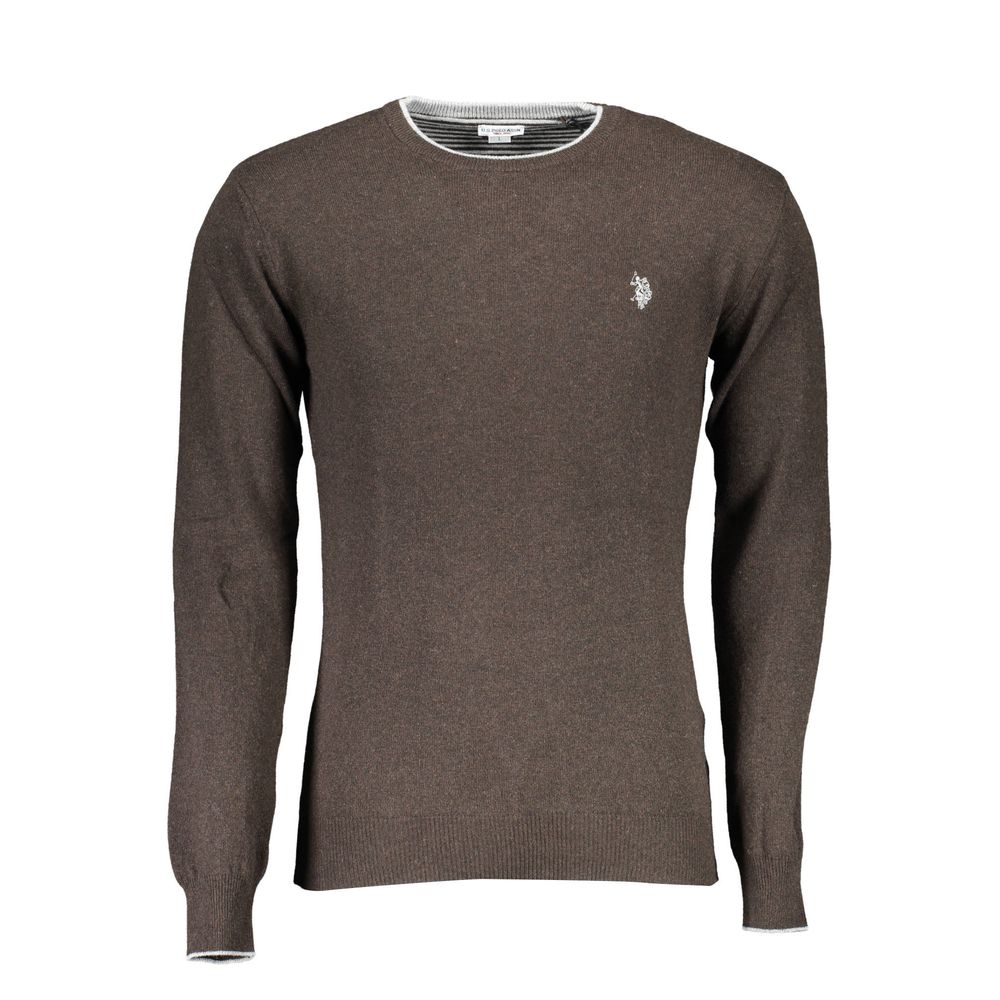 Pull en laine marron pour homme, US POLO ASSN.