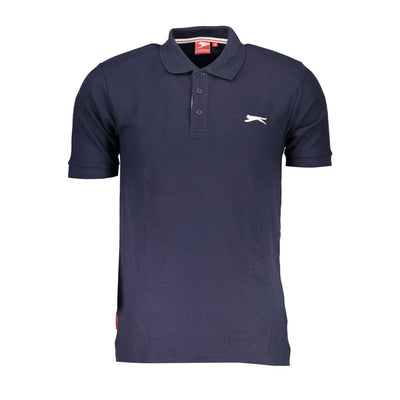 Slazenger Blue Polyester Men's Polo Shirt