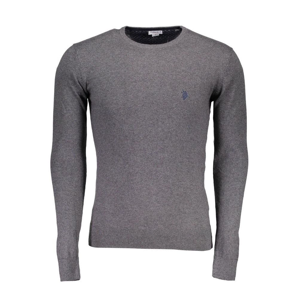 Pull gris en coton pour homme, US POLO ASSN.