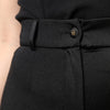 Dolce & Gabbana Black Nylon High Waist Slim Fit Pants