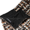 Mini-jupe taille haute en tweed tartan multicolore Dolce &amp; Gabbana