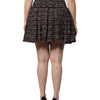 Dolce & Gabbana Multicolor High Waist Tartan Tweed Mini Skirt
