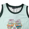 Dolce & Gabbana Light Green Graphic Print Sleeveless Tank T-shirt