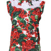 Débardeur sans manches en dentelle florale multicolore Dolce &amp; Gabbana