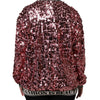 Dolce & Gabbana Pink DG Queen Sequin Pullover Sweater