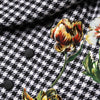 Dolce & Gabbana Black White Monochrome Patterned Floral Cape Jacket