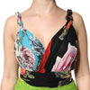Dolce &amp; Gabbana – Figurbetontes Minikleid mit mehrfarbigem Blumen-Patchwork