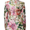 Dolce & Gabbana Multicolor Floral Double Breasted Jacket