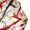 Dolce & Gabbana Multicolor Floral Double Breasted Jacket