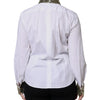 Dolce & Gabbana White Cotton Long Sleeves Sequin Shirt Top