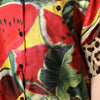 Dolce & Gabbana Multicolor Watermelon Collared Shirt Top