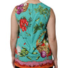 Dolce & Gabbana Multicolor Floral Silk Sleeveless Tank Top