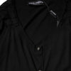 Dolce & Gabbana Black Button Down Short Sleeve Blouse Top
