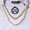 Dolce & Gabbana White Necklace Cotton Short Sleeve T-shirt
