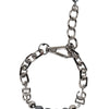 Dolce & Gabbana Silver Tone Chain Lobster Clasp Logo Gray Pearls Bracelet