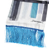 Dolce & Gabbana Multicolor Stripes Silk Fringes Neck Foulard Scarf