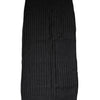 Dolce & Gabbana Black Cashmere Knitted Neck Warmer Foulard Scarf
