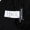 Dolce & Gabbana Black Cashmere Knitted Neck Warmer Foulard Scarf