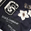 Dolce & Gabbana Blue DG Logo Patch Embellished Pouch Clutch Bag