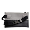 Dolce & Gabbana Black White Leather Logo Embossed Crossbody Bag