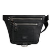 Dolce & Gabbana Black Calfskin Logo Plaque Belt Waist Men Fanny Pack Bag