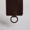 Dolce & Gabbana Brown Calf Leather Lanyard Logo Card Holder Wallet