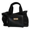 Dolce & Gabbana Black Shoulder Strap Pet Carry Logo Plaque Bag