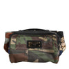 Dolce & Gabbana Multicolor Camouflage Patchwork Logo Waist Fanny Pack Bag