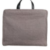 Dolce & Gabbana Grey Alpaca Wool Logo Plaque Tote Shoulder Bag