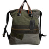 Dolce & Gabbana Military Green Patchwork Rucksack Backpack Bag