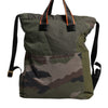 Dolce & Gabbana Military Green Patchwork Rucksack Backpack Bag
