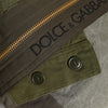 Dolce & Gabbana Military Green Patchwork Rucksack Backpack Bag