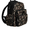 Dolce & Gabbana Multicolor Leopard Print DG Logo Plaque Men Backpack Bag