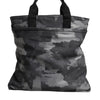 Dolce & Gabbana Gray Camo Cotton Multiple Compartments Tote Bag