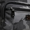 Dolce & Gabbana Gray Cotton Camouflage Logo Plaque Backpack Bag