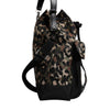 Dolce & Gabbana Multicolor Leopard Cotton Shoulder Bucket Bag