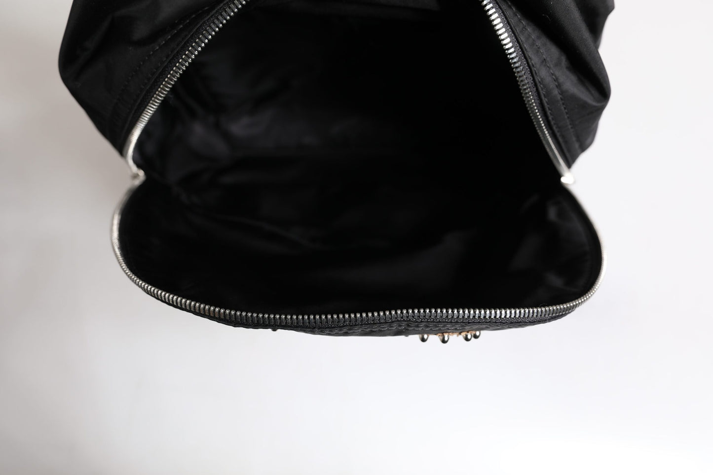 Dolce & Gabbana Black Nylon #DGFAMILY Embellished Backpack VULCANO Bag