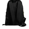 Dolce & Gabbana Black Logo Tape Polyamide School Travel Backpack Bag