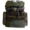 Dolce & Gabbana Military Green Patchwork Travel Backpack Bag