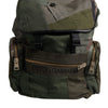 Dolce & Gabbana Military Green Patchwork Travel Backpack Bag