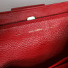 Dolce &amp; Gabbana – Rote Kalbsleder-Grifftasche mit Logo-Plakette