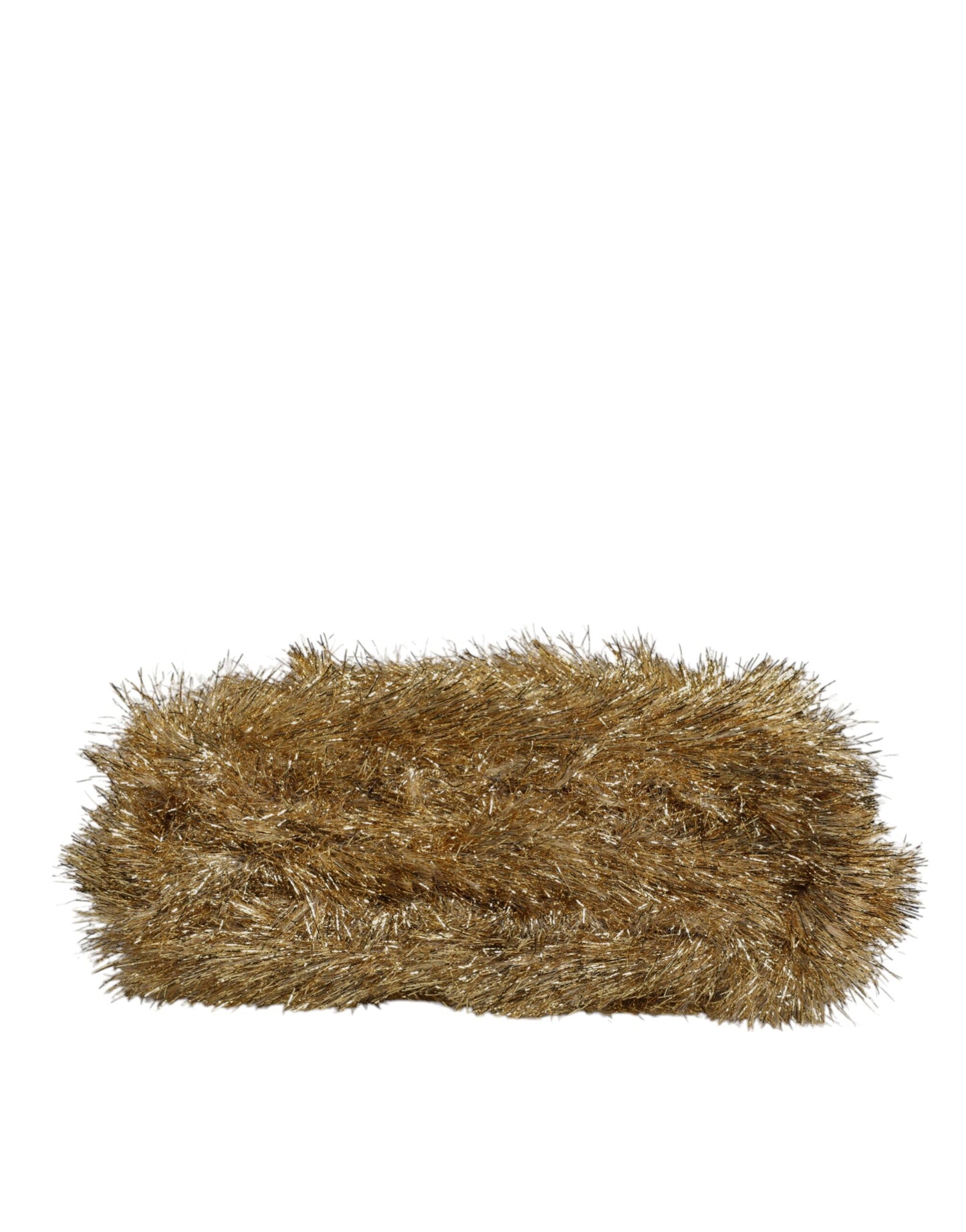 Dolce &amp; Gabbana Goldene Vanda Abendclutch mit Kettenriemen und Glitzerkristallen