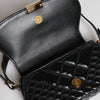 Versace Black Calf Leather Quilted Shoulder Strap Bag
