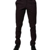 BENCIVENGA Brown Pure Cotton Slim Fit Men Dress Pants