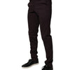 BENCIVENGA Brown Pure Cotton Slim Fit Men Dress Pants