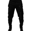 Dolce & Gabbana Black Cotton Cargo Tapered Pants
