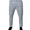 Dolce & Gabbana Light Blue Cotton Cargo Tapered Pants