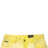 Dolce & Gabbana Yellow Cotton Stretch Skinny Men Denim Jeans