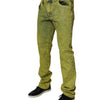 Dolce & Gabbana Yellow Cotton Stretch Skinny Men Denim Jeans