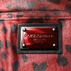 Dolce & Gabbana Red Leopard Cotton Straight Men Denim Jeans